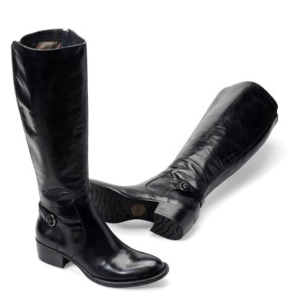 Born Black Helen Wide Calf Tall Boots - NEW!
